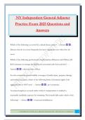 NY Independent General Adjuster Practice Exam 2025 Questions and Answers