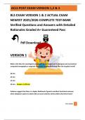 BLS EXAM VERSION 1 & 2 ACTUAL EXAM  NEWEST 2025&sol;2026 COMPLETE TEST-BANK  Verified Questions and Answers with Detailed  Rationales Graded A&plus; Guaranteed Pass  
