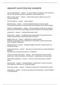 ABQUARP QUESTIONS AND ANSWERS