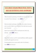 CCI CRAT EXAM PRACTICE TEST 2 2025 QUESTIONS AND ANSWERS