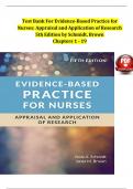 Evidence based practice for nurses appraisal and application of research 4th edition schmidt brown