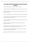 FIRE ALARM SYSTEMS CERTIFICATION EXAM QUESTIONS AND ANSWERS