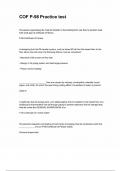 COF P-98 Practice test Questions and Answers Latest Update