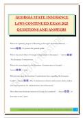 Georgia Property and Casualty Bundled Exams 2025 &vert;Actual Questions with Correct Answers &vert;100&percnt; Satisfaction Guaranteed
