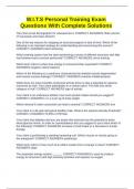 W&period;I&period;T&period;S Personal Training Exam Questions With Complete Solutions