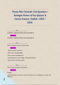 Private Pilot Checkride Oral Questions &sol; Strategies Review of Key Quizzes & Correct Answers&comma; Verified &sol; 2025 &sol; 2026&period; 