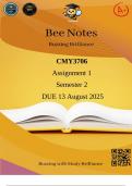 CMY3706 Assignment 1 Semester 2 &lpar;Comprehensive Answers&rpar; DUE 13 August 2025