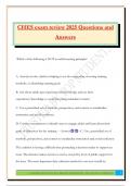 CHES exam review 2025 Questions and Answers
