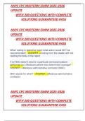 AAPC CPC MIDTERM EXAM 2025-2026  UPDATE   WITH 200 QUESTIONS WITH COMPLETE  SOLUTIONS GUARANTEED PASS 