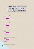 ASVAB Marine Corps Exam &sol; Actual Questions & Verified Answers&comma; Updated 2025 &sol; 2026&period;