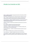 Florida Core Pesticide test 2025