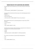 NAMSS PRACTICE TEST QUESTIONS AND ANSWERS