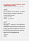 AVIT 407 QUIZ 3 WITH ALL CORRECT & 100&percnt; VERIFIED ANSWERS &lpar;UPDATED TO PASS&rpar;