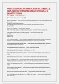 AVIT 416 SYSTEMS 2025 EXAM WITH ALL CORRECT & 100&percnt; VERIFIED ANSWERS&vert;ALREADY GRADED A&plus; &vert;UPDATED TO PASS