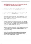 WGU D668 Elementary Literacy Curriculum Exam 138 Questions with Verified Answers&comma;100&percnt;CORRECT
