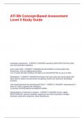 ATI RN Concept-Based Assessment Level 3 Study Guide