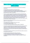 Role & Scope - questions and answers 100&percnt; verified