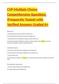 Exam 2 Mechanical Ventilation &lpar;NCLEX&rpar; Comprehensive Questions &lpar;Frequently Tested&rpar; with Verified Answers Graded A  Package Deal