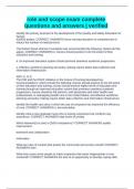 role and scope exam complete questions and answers &vert; verified