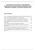 NCLEX&sol;ATI&sol;HESI Exam Bank&colon; Rehabilitation Nursing&comma; Functional Recovery & Restorative Care