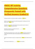 4N0X1 IBT training Comprehensive Questions &lpar;Frequently Tested&rpar; with Verified Answers Graded A&plus;