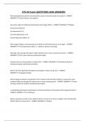 ATS-W Exam QUESTIONS AND ANSWERS&period;