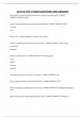 GCCS-M TEST 3 EXAM QUESTIONS AND ANSWER