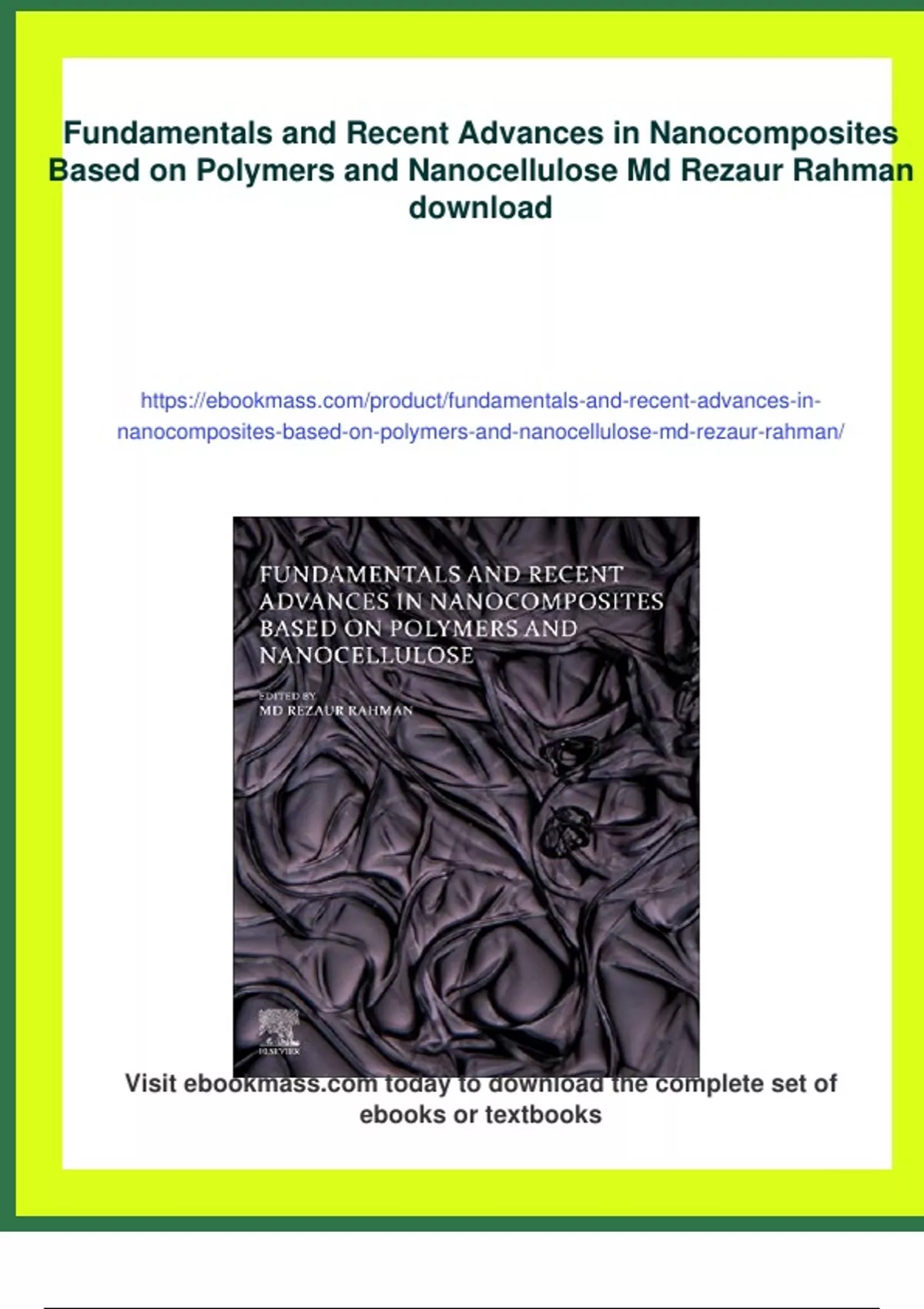 Summary Fundamentals and Recent Advances in Nanocomposites Based on ...