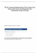 NR 507 Advanced Pathophysiology Week 5 Peptic Ulcer Disease&colon; Risk Factors and Management 2025 Chamberlain College of Nursing