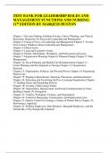 TEST BANK FOR LEADERSHIP ROLES AND MANAGEMENT FUNCTIONS AND NURSING 11th EDITION BY MARQUIS HUSTON 