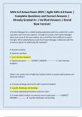SAFe 6&period;0 Actual Exam 2025 &vert; Agile SAFe 6&period;0 Exam &vert; Complete Questions and Correct Answers &vert; Already Graded A&plus; &vert; Verified Answers &vert; Brand New Version&excl;