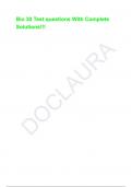 Bio 30 Test questions With Complete Solutions&excl;&excl;&excl;