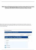 NR507 Advanced Pathophysiology Week 4 Final Exam Study Guide&colon; Urinary System Pathologies NEW UPDATE VERSION Chamberlain College of Nursing