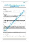 AC HPAT Physics Questions and Answers  &lpar;Expert Solutions&rpar; 