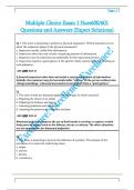Multiple Choice Exam 1 Nurs600&sol;601  Questions and Answers &lpar;Expert Solutions&rpar;