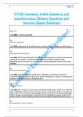 VA life insurance&comma; health insurance&comma; and  annuities exam&period; Glossary Questions and  Answers &lpar;Expert Solutions&rpar; 