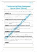 Virginia Laws and Rules Pertinent to  Insurance Questions and Answers &lpar;Expert  Solutions&rpar; 
