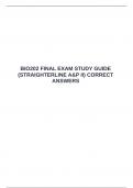  BIO202 FINAL EXAM STUDY GUIDE &lpar;STRAIGHTERLINE A&P II&rpar; CORRECT ANSWERS