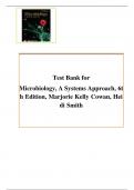 Test Bank for Microbiology&colon; A Systems Approach&comma; 7th Edition by Marjorie Kelly Cowan and Heidi Smith&comma; All Chapters 1-25