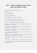 WGU - C851 HARDEST PART EXAM 100&percnt; ACCURATE 2025
