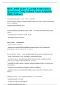 BIOL 2402 Exam 5 Latest Assessment Questions Fully Solved Rated A&plus;&lpar;2025-2026&rpar; Edition&period;