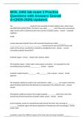 BIOL 2402 lab exam 3 Practice Questions with Answers Scored A&plus;&lpar;2025-2026&rpar; Updated&period;