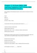Chapter 17-19 Exam &lpar;BIOL 2402 Learning Catalytics&rpar; A&P II Exam With Correct Detailed Answers&period;