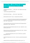 Biology 2402 - Exam 2 Prep Questions Answered Correct Rated A&plus;&lpar;2025&rpar; Updated&period;