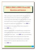 PSPO I&comma; PSM I e PSPO I Exam 2025 Questions and Answers