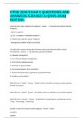 HTHS 2240 EXAM 3 QUESTIONS AND ANSWERS GRADED A&plus;&lpar;2025-2026&rpar; EDITION&period;