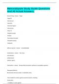 Metronidazole Study Guide Questions And All Actual Answers&period;
