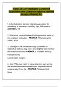 Hottel EFDA Final Exam Combined  Questions with Complete Detailed Verified  Answers Graded A&plus;&period; 