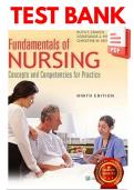 Test Bank - Fundamentals of Nursing 9TH Edition By Craven &ndash; Complete All Chapters