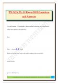 TX GOV Ch&period; 12 Exam 2025 Questions and Answers